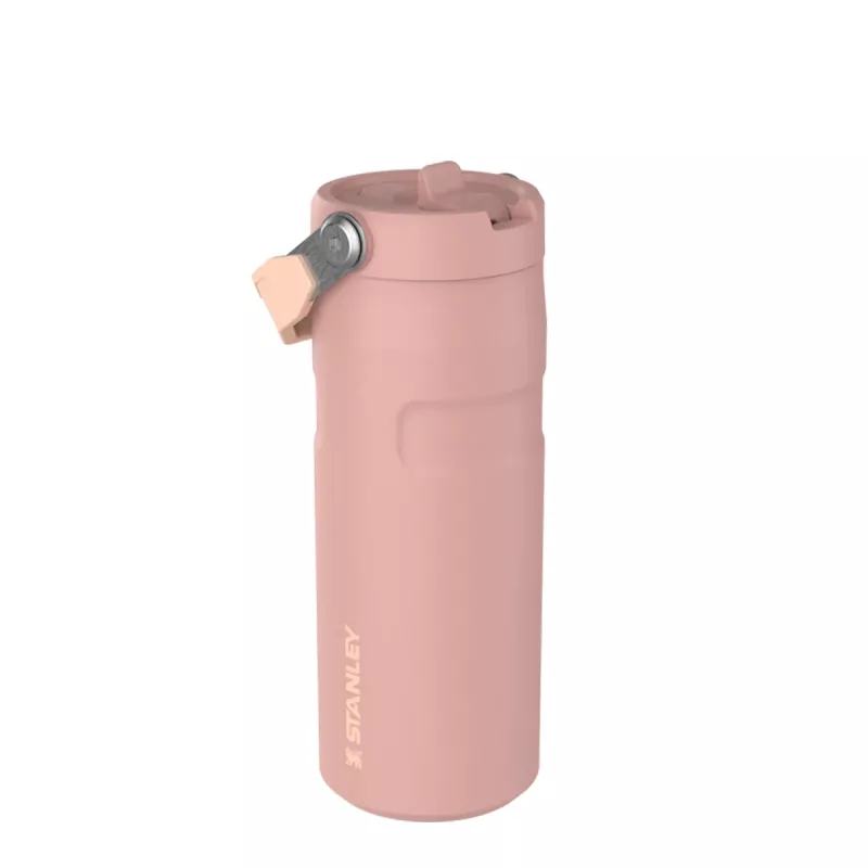 Butelka The IceFlow Bottle Flip Straw 2.0 0.47L - Peach Rose (10121100215)