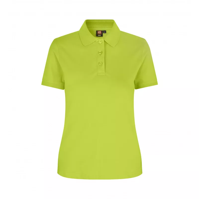 Koszulka bawełniana damska 210 g/m² ID Polo/stretch 527 - Lime (0527-LIME)