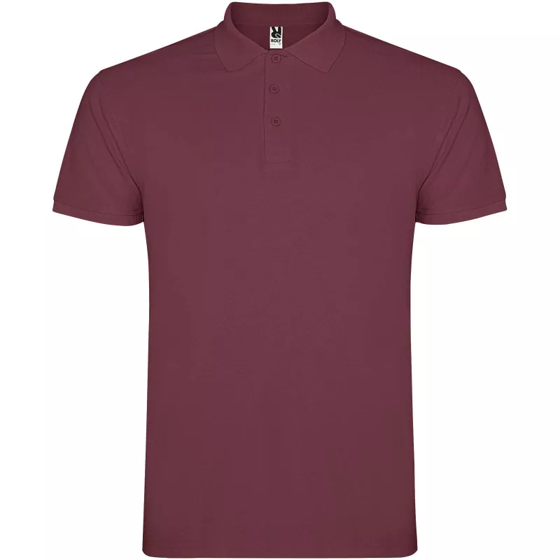 Koszulka polo bawełniana 200 g/m² ROLY STAR 6638 - Berry Red (R6638-BERRYRED)