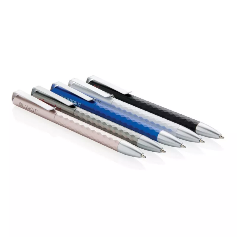 Długopis plastikowy z metalowym klipem - srebrny (V1998-32)