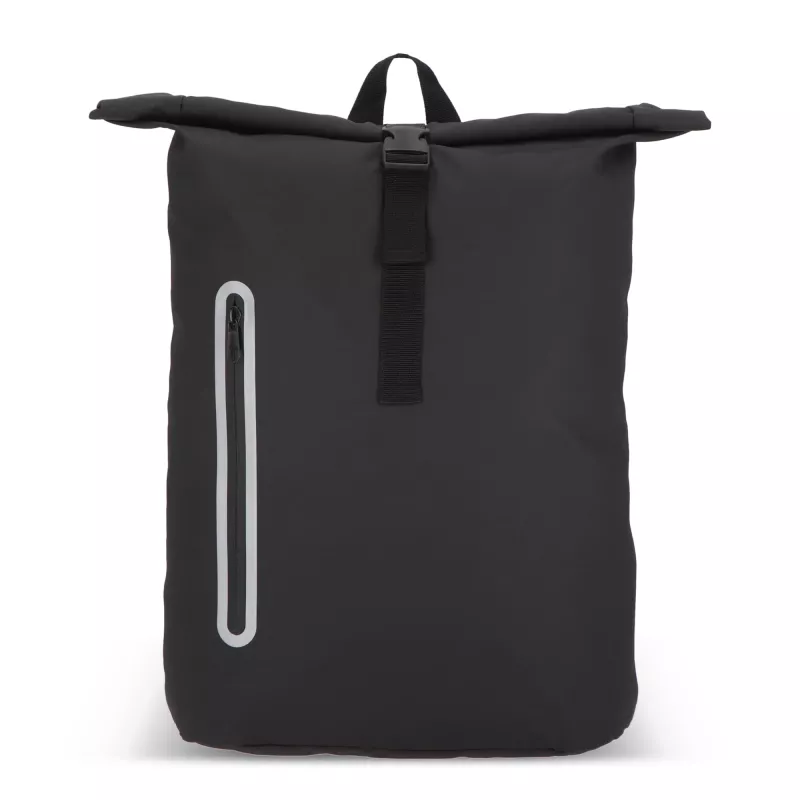 Powlekany PU plecak R-PET 600D o pojemności 20 l - czarny (LT95357-N0002)