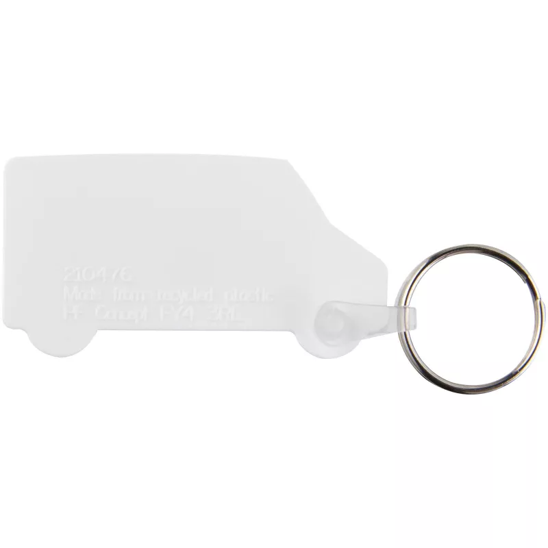 Tait łańcuch do kluczy z recyklingu w kształcie furgonu - Biały (21047401)
