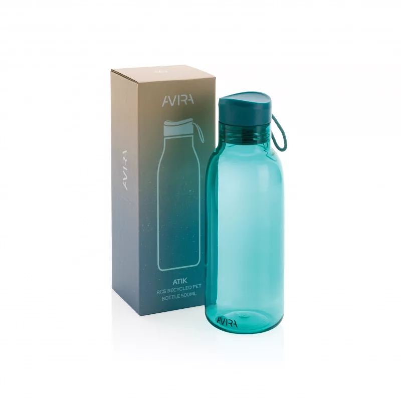 Butelka sportowa 500 ml Avira Atik z RPET - turkusowy (P438.033)