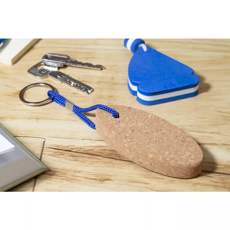 Cobuoy pływający brelok z korka - niebieski (AP800602-06)