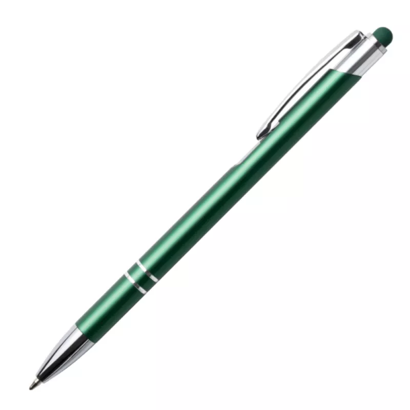 Metalowy długopis reklamowy BELLO Touch Pen - ciemny zielony (BELLO-13)