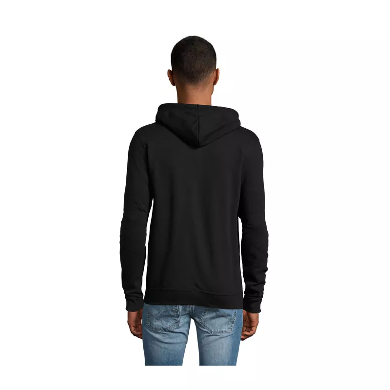 Bluza unisex z kapturem rozpinana 260 g/m² Sol's STONE - Czarny (S01714-BK)
