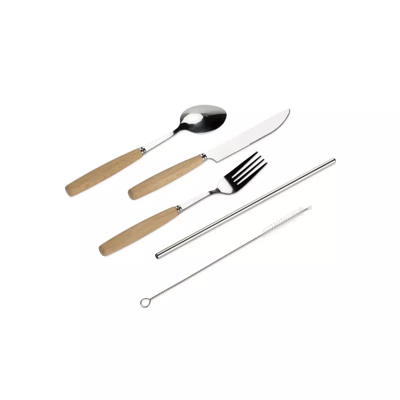 Zestaw sztućców ZOIA - srebrny (16619-17)