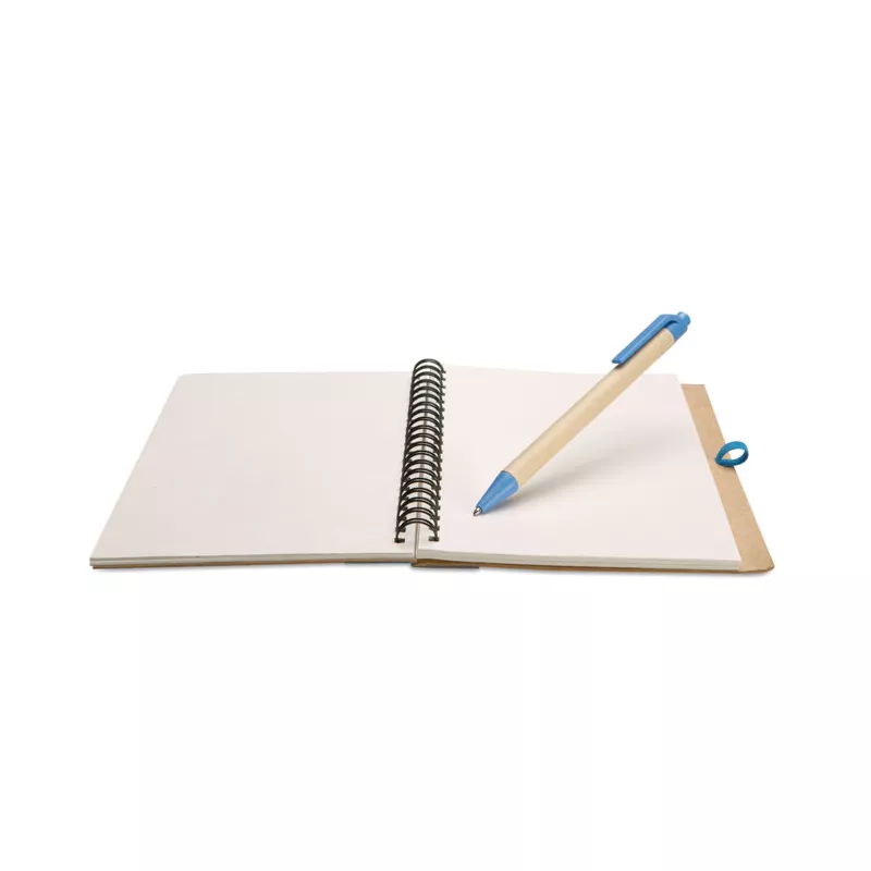 Notes B6 z długopisem 70 kartek gładkie SONORA PLUS - Niebieski (IT3775-04)