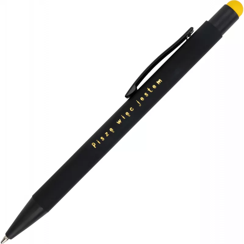 Długopis metalowy touch pen soft touch OHARA - żółty (462408)