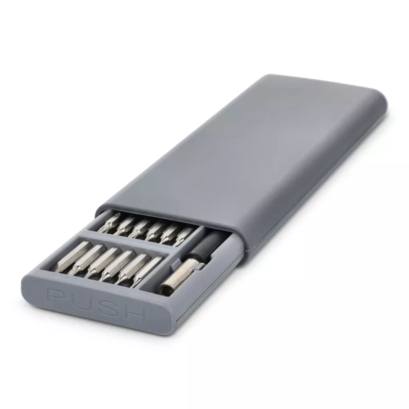 Zestaw precyzyjnych śrubokrętów 24 w 1 z organizerem - szary (LT93417-N0061)