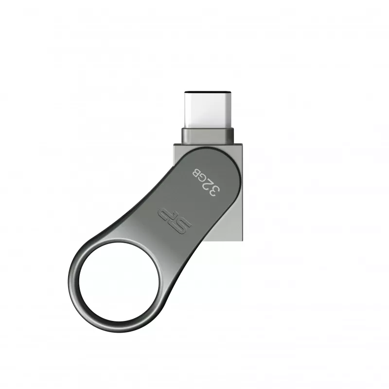 Pendrive z wejściem USB typu C Mobile C80, 64GB 3.2 Silicon Power - szary (EG 815007 32GB)