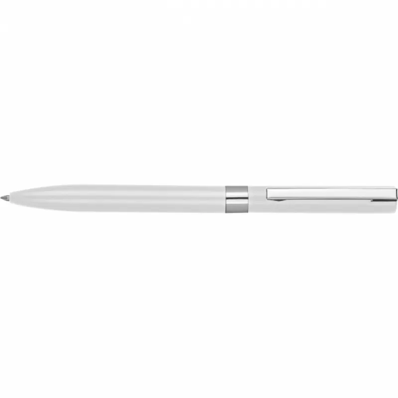 Długopis aluminiowy żelowy HUELVA - biały (374206)
