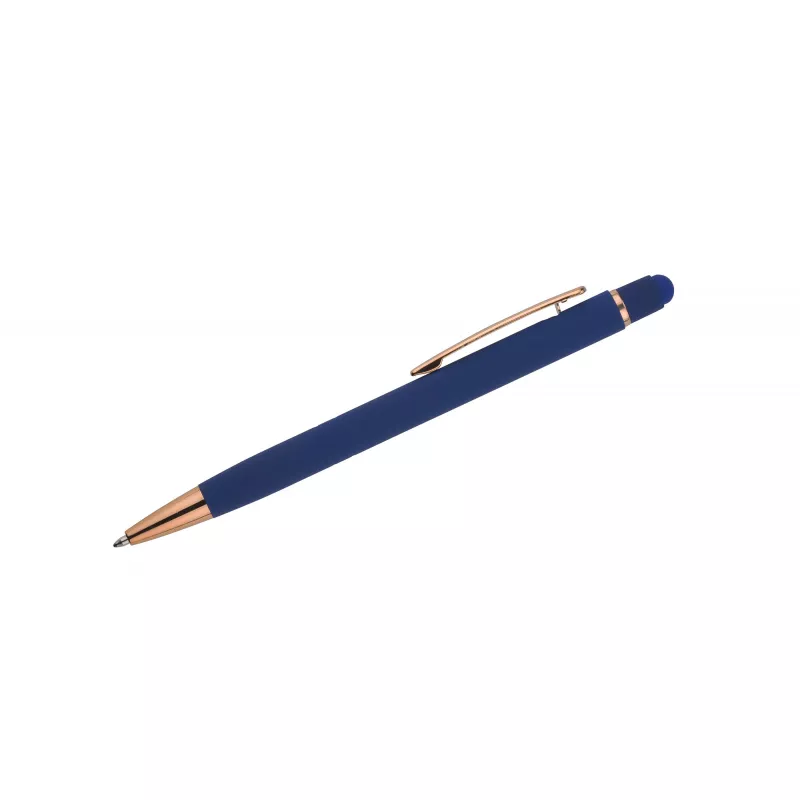 Długopis aluminiowy DIORI w wykończeniem soft touch - granatowy (19089-06)