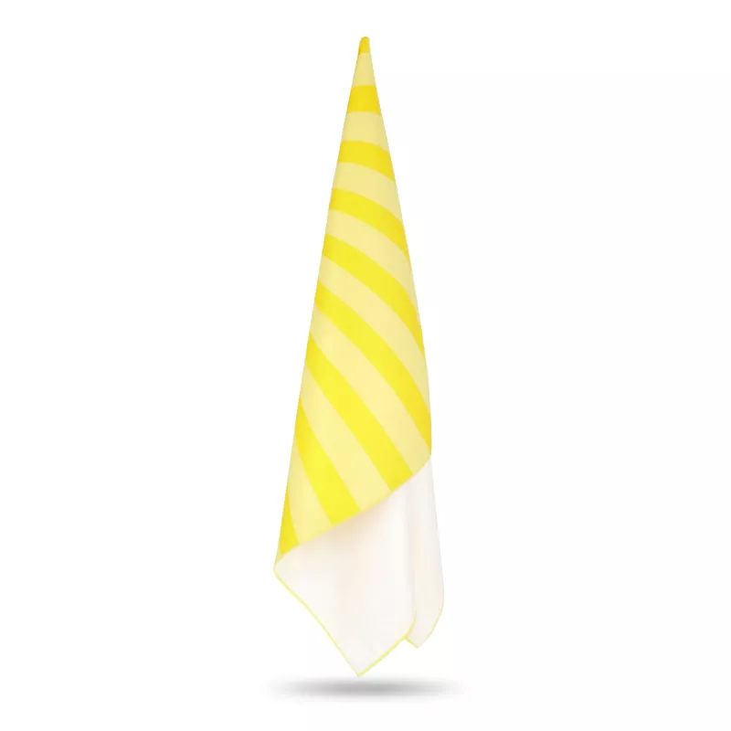 Szybkoschnący ręcznik plażowy R-PET 100×180 cm, sublimacja - żółty (LT97215-N0041)