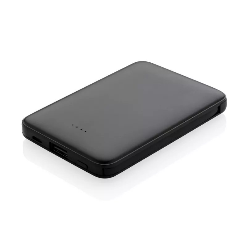 Power bank 5000 mAh, zintegrowany kabel 3 w 1 - czarny (P322.081)