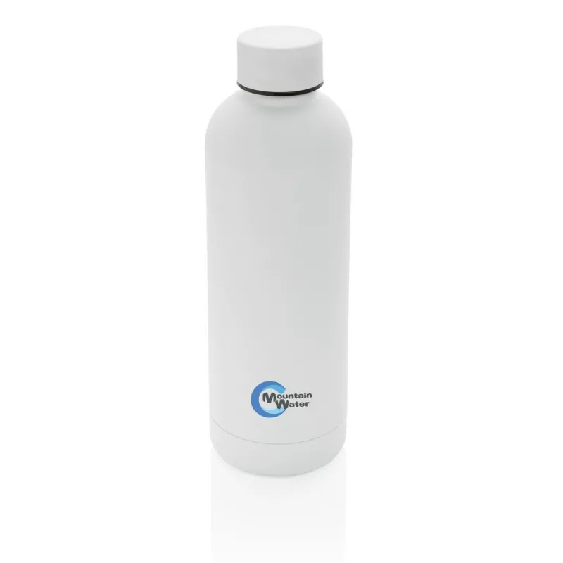 Butelka termiczna 500 ml, stal nierdzewna z recyklingu - biały (P435.703)