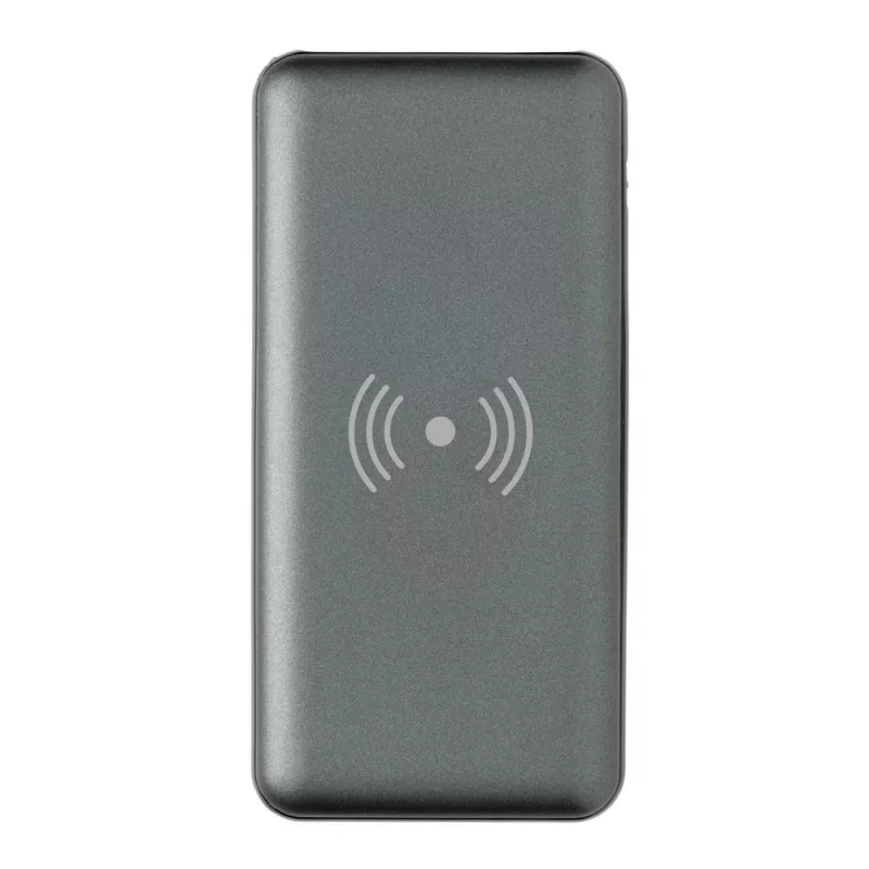 Bezprzewodowy power bank 10000 mAh z PD - szary (P322.142)