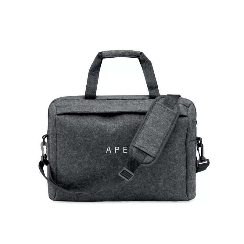 Torba na laptop 15" z filcu RPET PLANA - Kamienny Szary (MO2165-15)