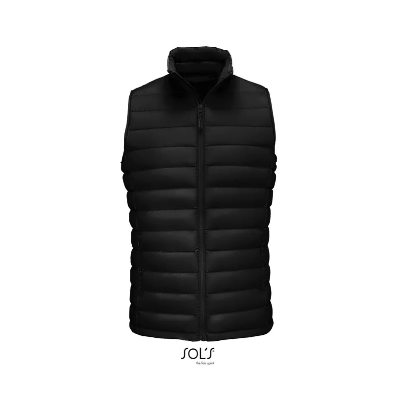 Kamizelka puchowa męska Sol's WILSON BW MEN - Czarny (S02889-BK)