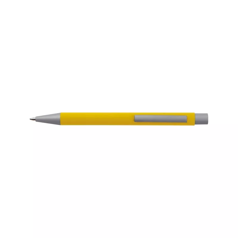 Metalowy długopis reklamowy ABU DHABI - żółty (093508)