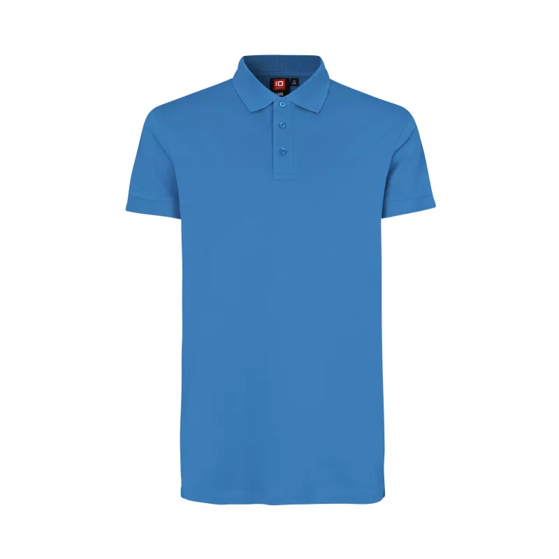 Koszulka bawełniana 210 g/m² ID Polo/stretch 0525 - Turquoise (0525-TURQUOISE)