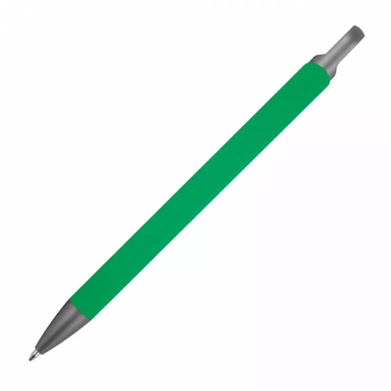 Długopis aluminiowy z recyklingu półżelowy KAROLINE - zielony (1444009)