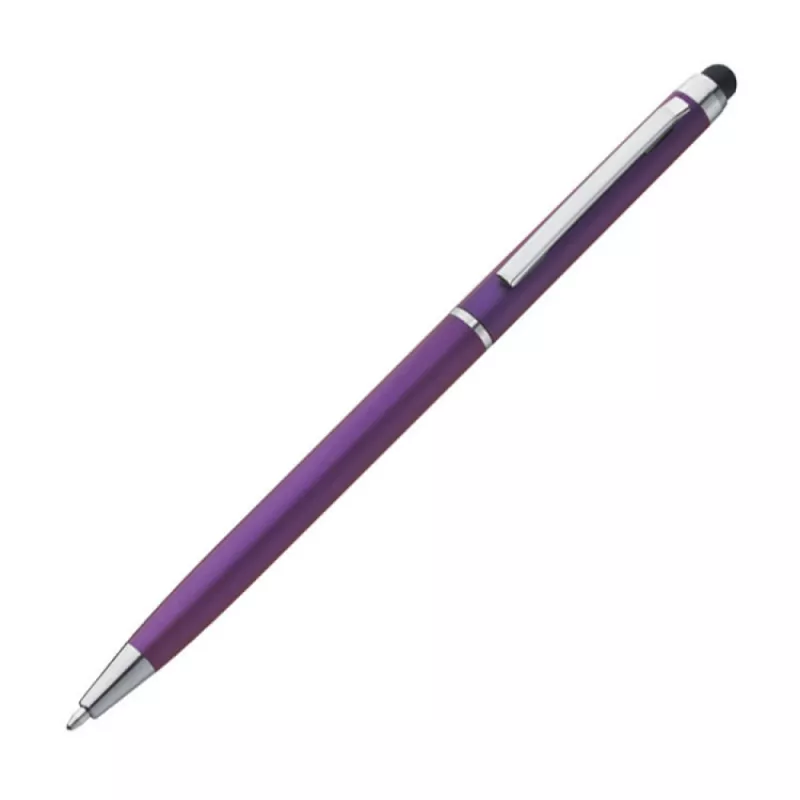 Długopis plastikowy touch pen - fioletowy (1878612)