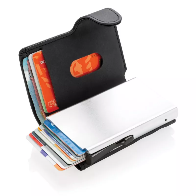 Etui na karty kredytowe, portfel, ochrona RFID - czarny (P850.341)