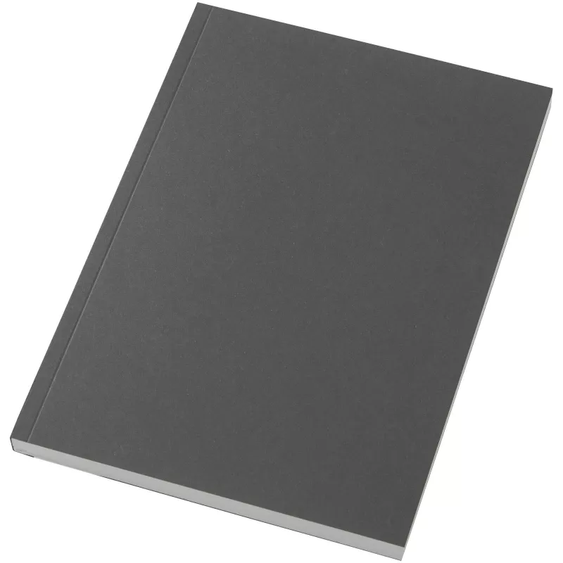 Notatnik Scribe Plus A5 z miękką okładką, wykonany z papieru z recyklingu - Ciemnografitowy (21090784)