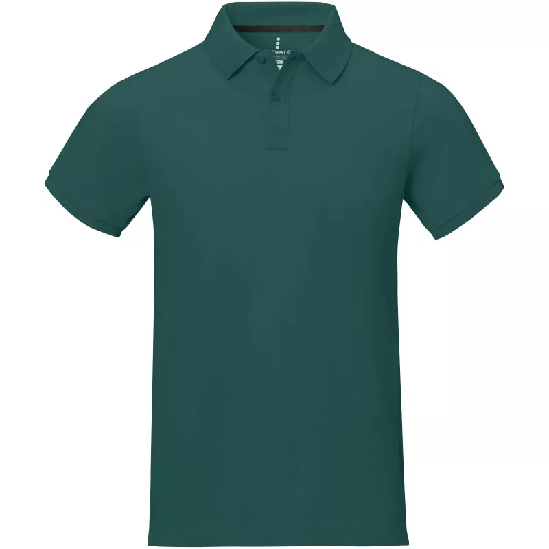 Męskie polo Calgary z krótkim rękawem - Forest Green2 (38080-FOREST2)