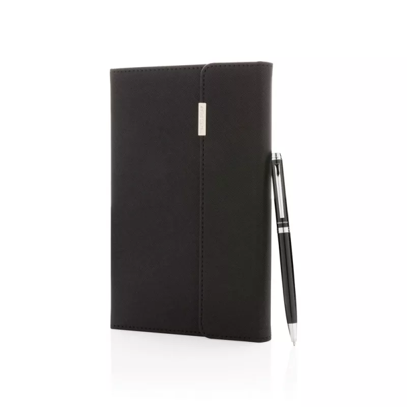 Notatnik A5 Swiss Peak z długopisem - czarny (P772.921)