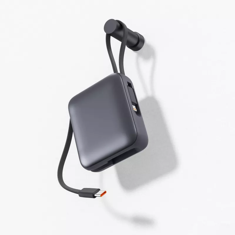 Nova Powerbank 22,5 W Power Delivery z wbudowanymi kablami 10 000 mAh - ciemnoszary (LT95515-N0060)