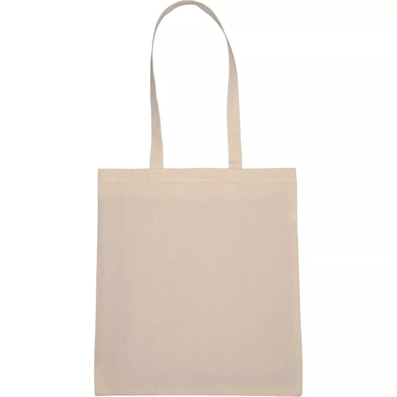 Torba z bawełny organicznej z długimi uszami i szerokim dnem 180 g/m2 ADAM - beżowy (6322213)