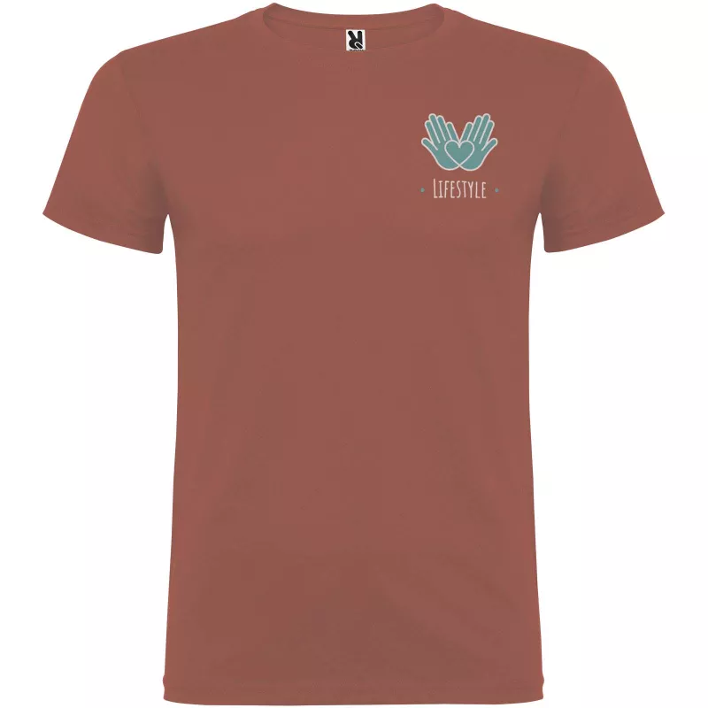 Koszulka T-shirt męska bawełniana 155 g/m² Roly Beagle - Brick red (R6554-BRICKRED)