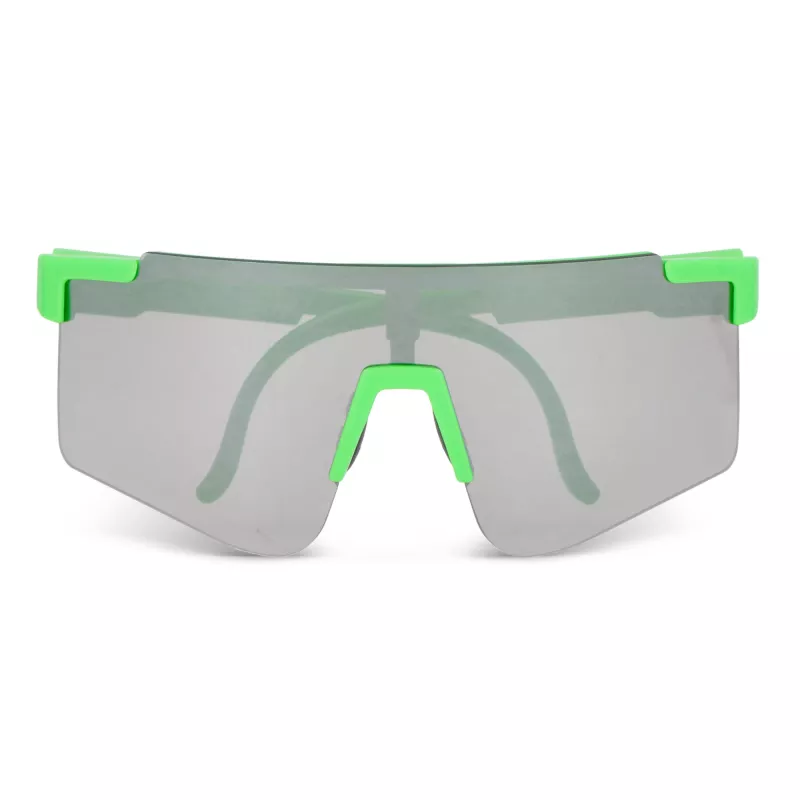 Sportowe okulary przeciwsłoneczne Tom R-PC z lustrzanymi soczewkami UV400 - Fluor-zielony (LT86730-N9931)