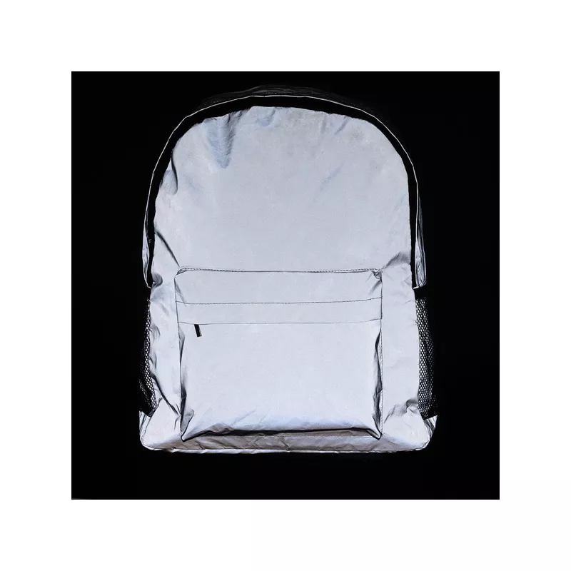 Plecak odblaskowy na laptop Antar - srebrny (R08707.01)