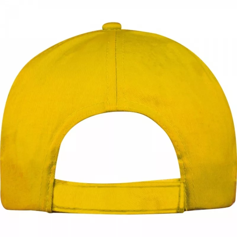 Czapka z daszkiem bawełniana 5 paneli 170g/m2 MEGAN - żółty (5246608)