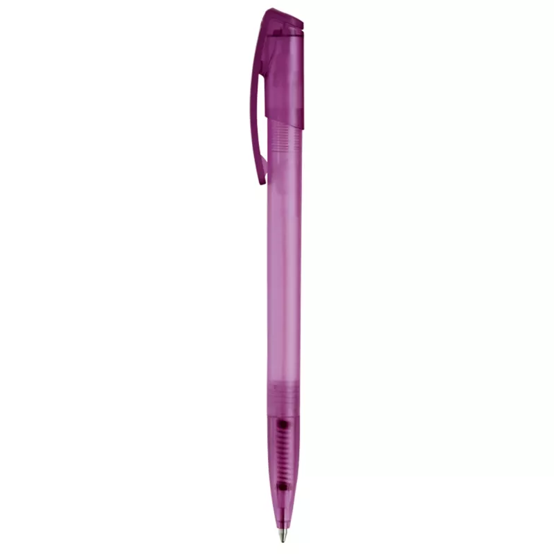 Długopis plastikowy Deniro Frosty - fioletowy  mrożony (LT87952-N5472)
