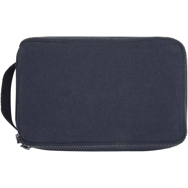 Organizer na przybory toaletowe z materiałów recyklingowanych Pack 500 g/m² Aware™ - Granatowy (12074655)
