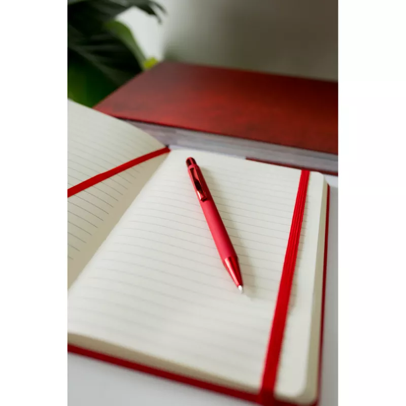 Długopis aluminiowy z touch pen-em | Ida - różowy (V1376-21)
