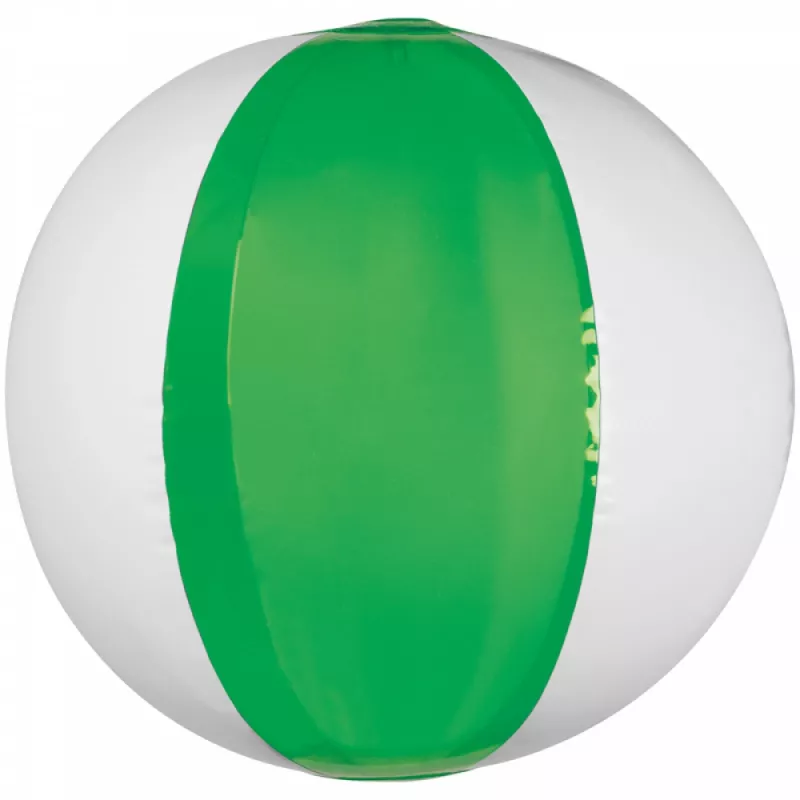 Dmuchana piłka plażowa transparentna średnica 26 cm - zielony (5091409)