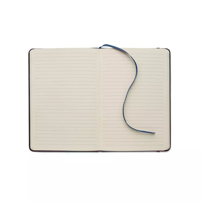 Notes A5 w twardej okładce z PU 80 kartek w linię TINT - Niebieski (MO2664-04)