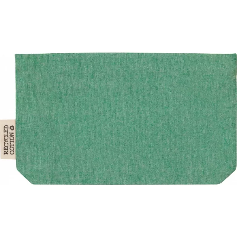 Kosmetyczka z bawełny z recyklingu 180g/m2 HARRY - zielony (6431009)