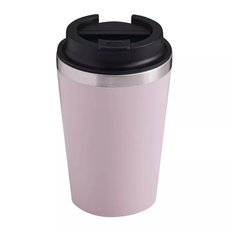 Kubek podróżny 350 ml TAKE & GO dwuścienny - różowy (56-0304645)