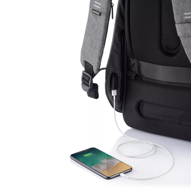 Bobby Hero XL plecak chroniący przed kieszonkowcami - szary, czarny (P705.712)