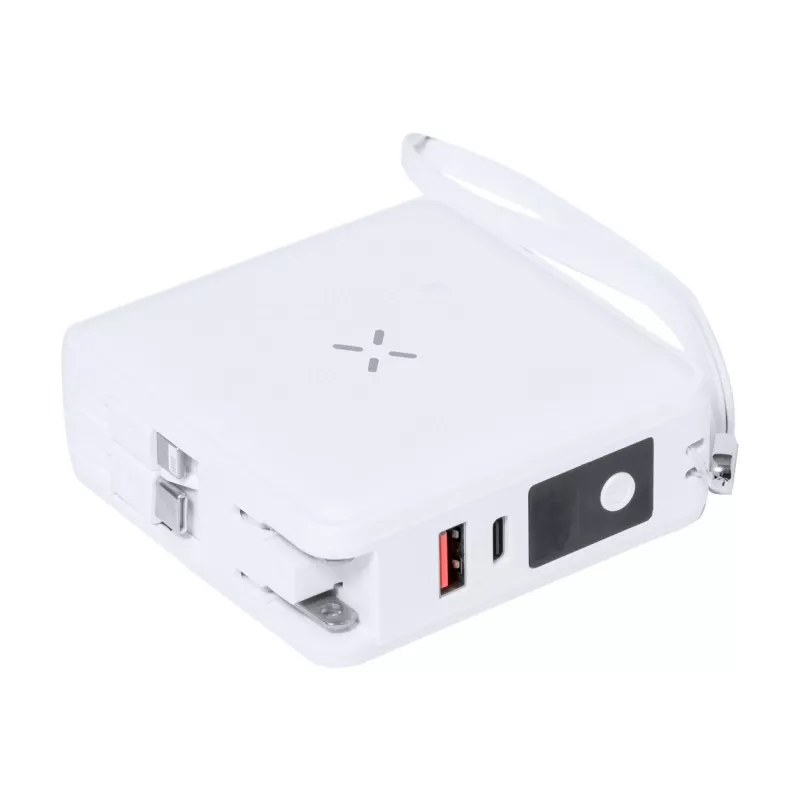 Joks power bank / adapter podróżny - biały (AP734124-01)