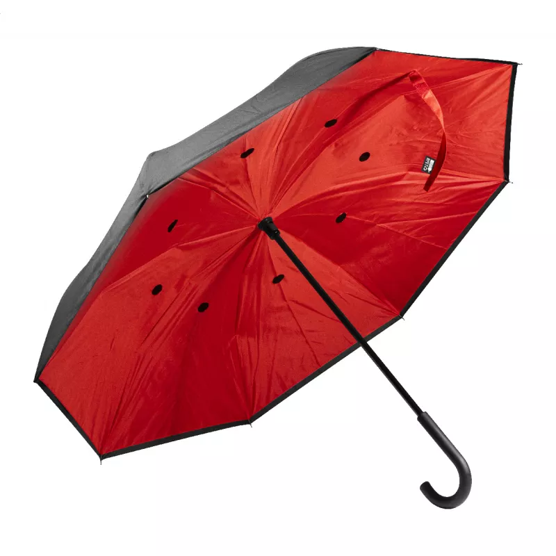 Raura Parasol odwracalny RPET - czerwony (AP800103-05)