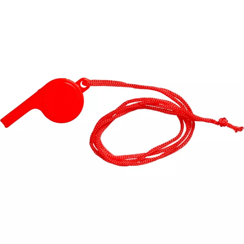 Gwizdek ze sznurkiem - czerwony (V9666-05)