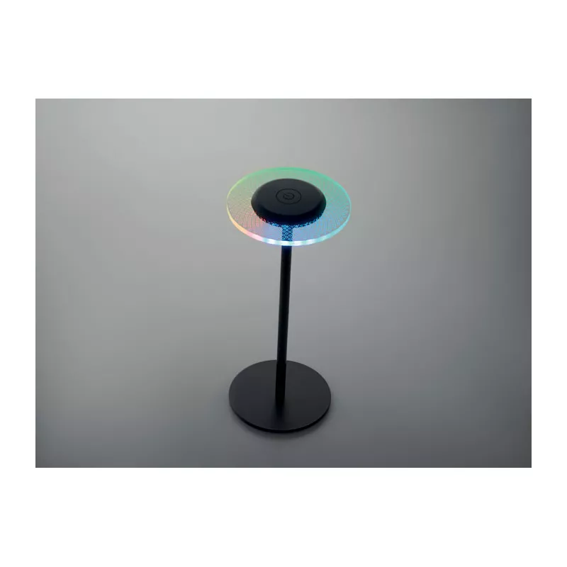 Lampka stołowa LED RGB metalowa z akumulatorem LOUNGE - Czarny (MO2950-03)