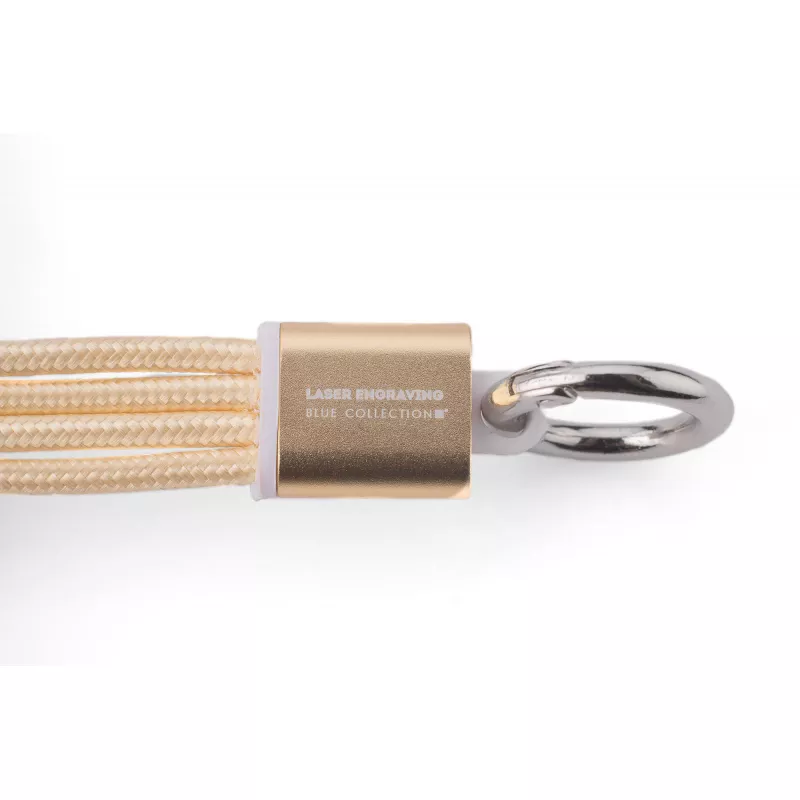 Kabel USB do ładowania 3 w 1 TAUS - złoty (09106-24)